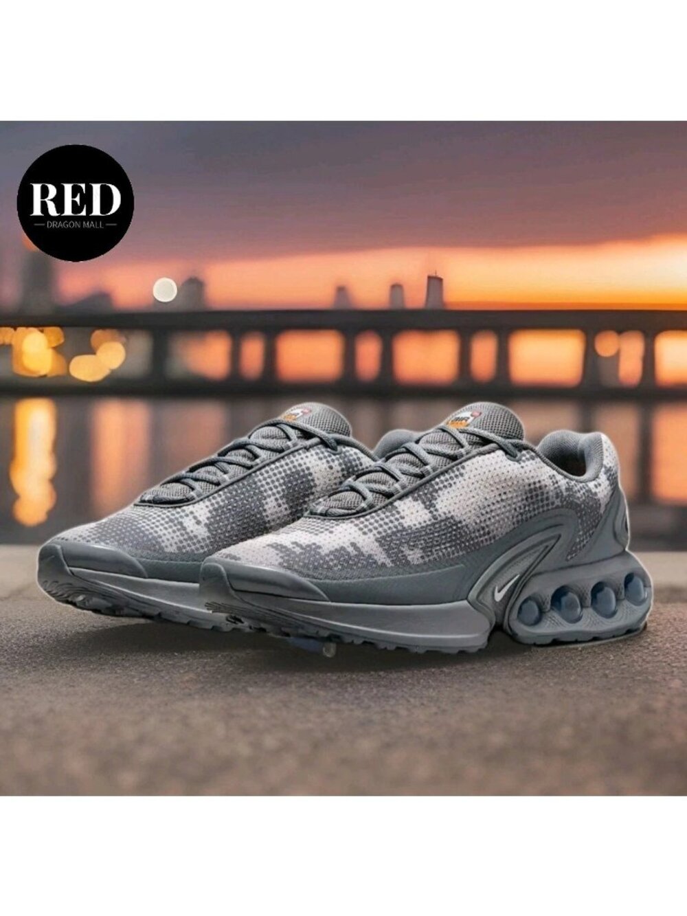 Nike Air Max Dn Cool Grey Metallic Silver Vivid Orange IB3078 001 - Men's 10